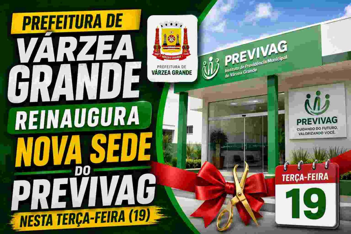 Prefeitura reinaugura nova sede do Previvag nesta terça-feira (19) 