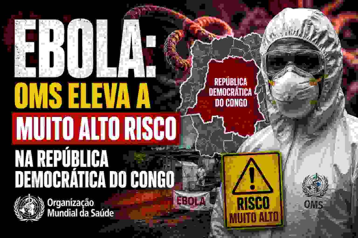 Ebola: OMS eleva a muito alto risco na República Democrática do Congo