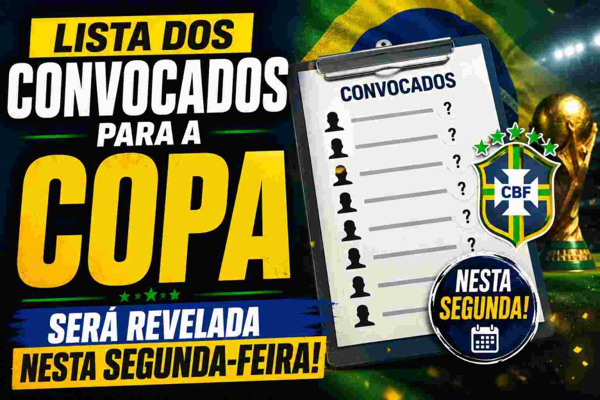 Lista dos convocados para a Copa será revelada nesta segunda-feira