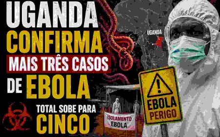 Uganda confirma mais três casos de ebola; total sobe para cinco