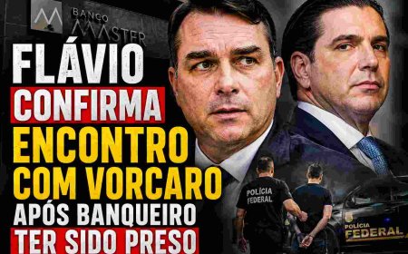 Flávio confirma encontro com Vorcaro após banqueiro ter sido preso 