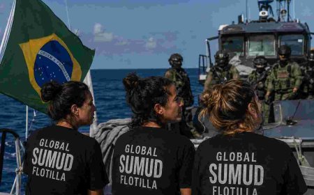 Brasileiras da Flotilha Global Sumud são detidas por forças israelenses em águas internacionais