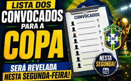 Lista dos convocados para a Copa será revelada nesta segunda-feira
