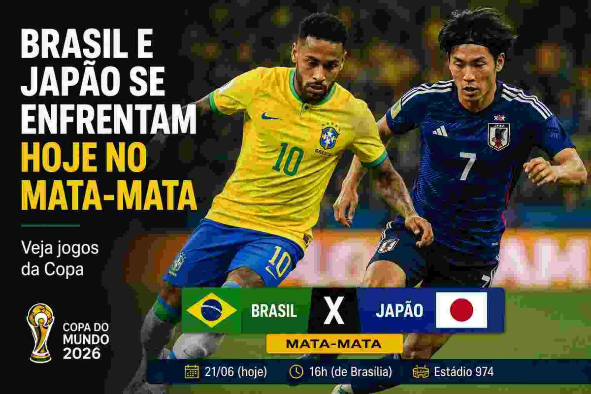 Brasil e Japão se enfrentam hoje no mata-mata; veja jogos da Copa