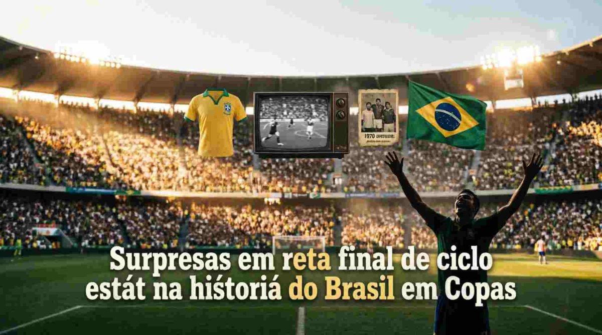 Surpresas em reta final de ciclo estão na história do Brasil em Copas