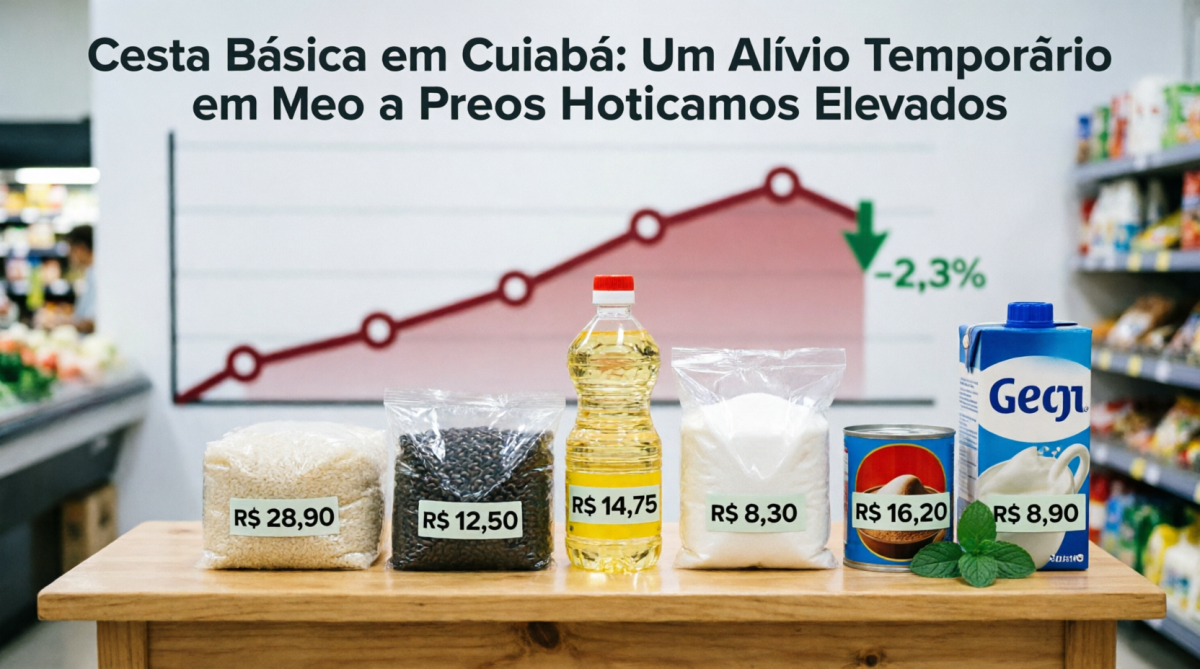 Cesta Básica em Cuiabá: Um Alívio Temporário em Meio a Preços Historicamente Elevados