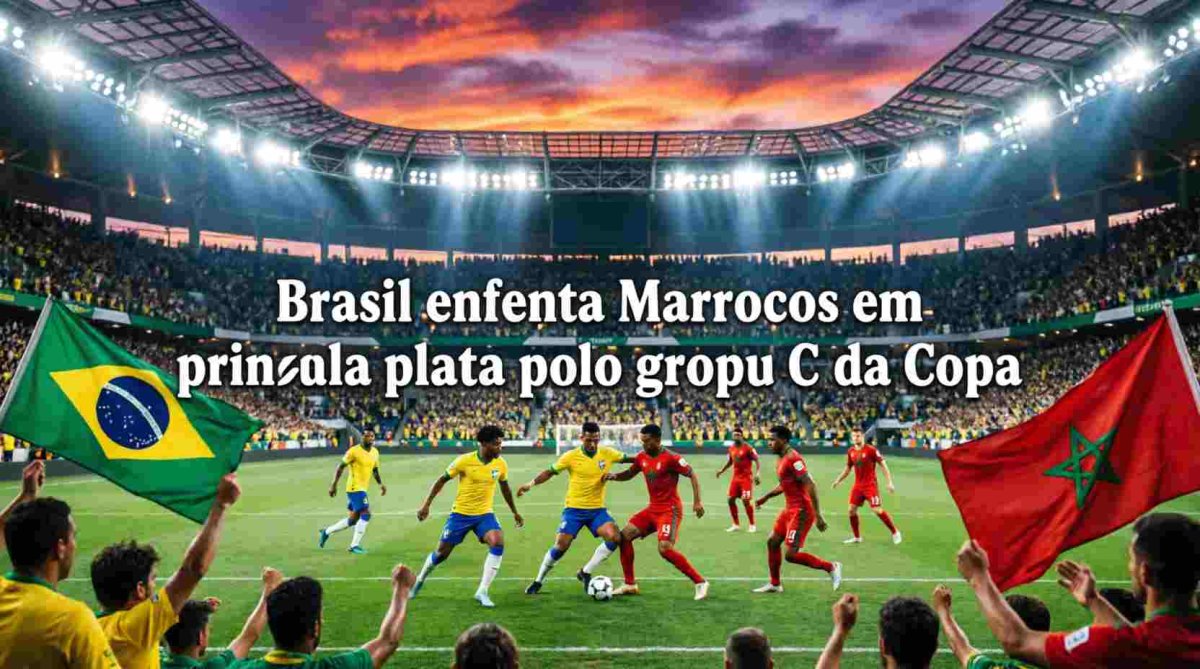 Brasil enfrenta Marrocos em primeira partida pelo grupo C da Copa