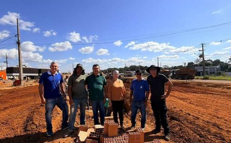 Prefeito Sérgio Machnic vistoria obras e acompanha avanço do prolongamento da Avenida dos Trabalhadores em Primavera do Leste