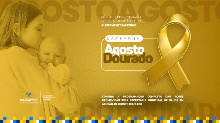 Confira a programação do Agosto Dourado nas Estratégias de Saúde da Família de Diamantino