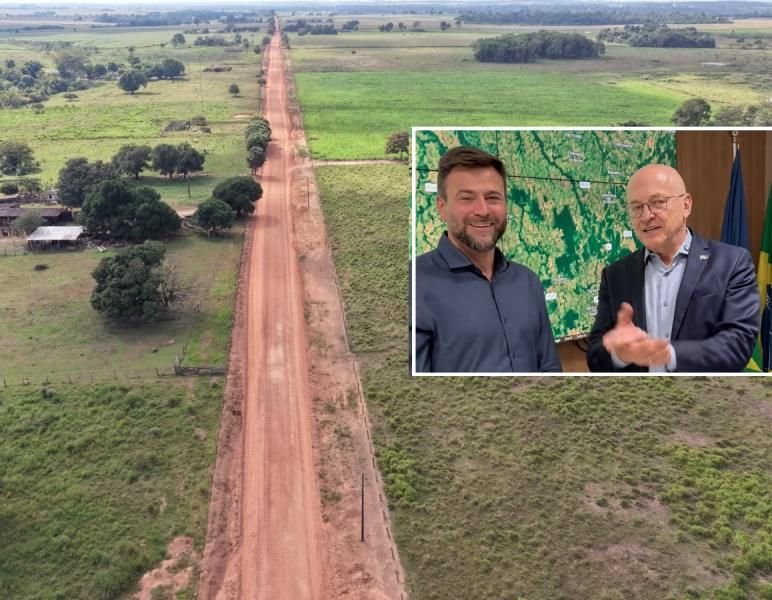 Ordem de serviço autoriza pavimentação da MT-410 em Colíder; Rodrigo Benassi anuncia início da obra
