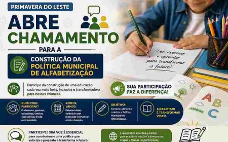 Primavera do Leste abre chamamento para construção da Política Municipal de Alfabetização