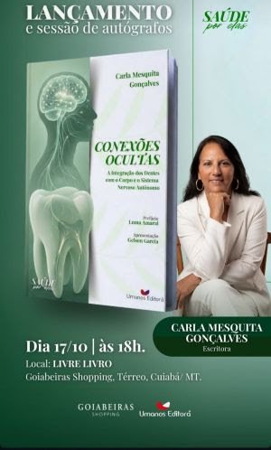 Dentista lança em Cuiabá livro sobre as conexões entre dentes, corpo e sistema nervoso