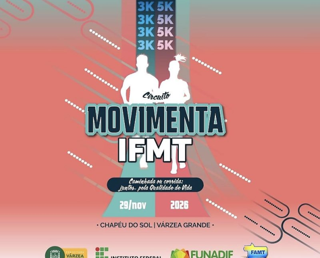 IFMT promove corrida com percursos de 3 km e 5 km em Várzea Grande